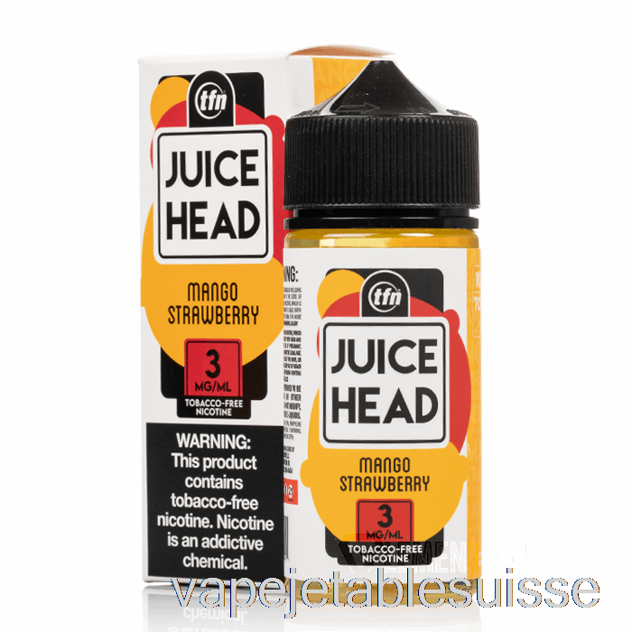 Vape Suisse Mangue Fraise - Jus Tête - 100ml 6mg